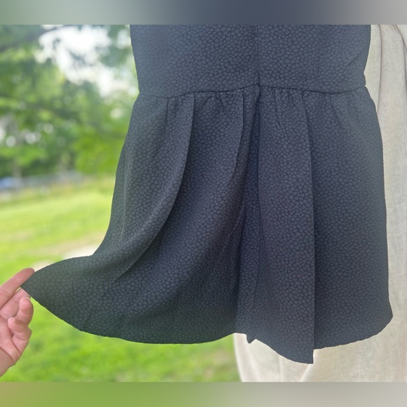 *VINTAGE* LUSH black romper … wrap mini skort size small - Picture 9 of 16